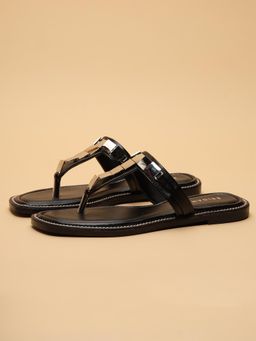 ERIDANI - Ora Black Slip On Flats