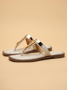 ERIDANI - Ora Off White Slip On Flats