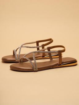 ERIDANI - Praya Antique Bronze Embellished Sandals