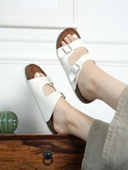 MOZAFIA - White Women Casual Sandals