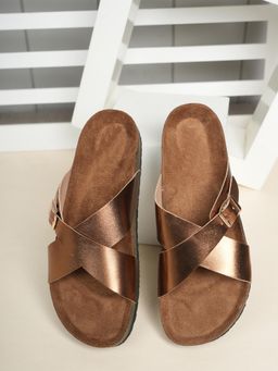 MOZAFIA - Gold Women Casual Sandals