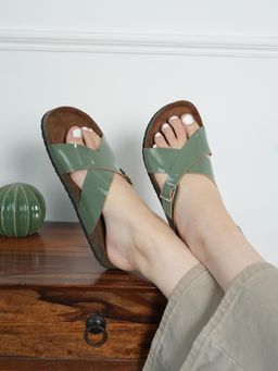 MOZAFIA - Green Women Casual Sandals