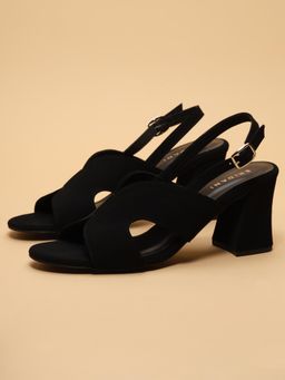 ERIDANI - Zella Black Block Heels