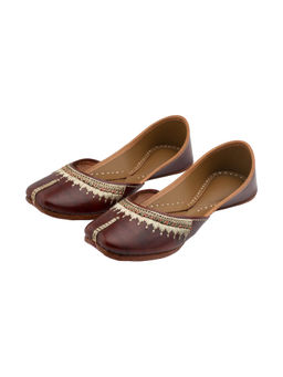 Korakari - Womens Leather Juti-Brown