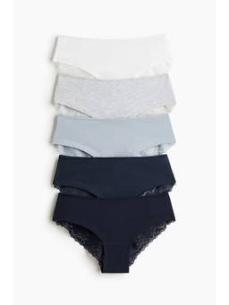 H&M - Women Multi-Color 5-Pack Hipster Briefs