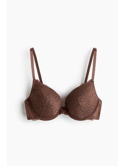 H&M - Women Brown Lace Push-Up Bra