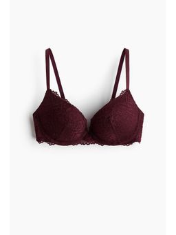 H&M - Women Red Lace Super Push-Up Bra