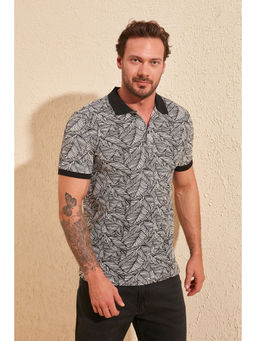 Trendyol - Man Grey Polo T-Shirt