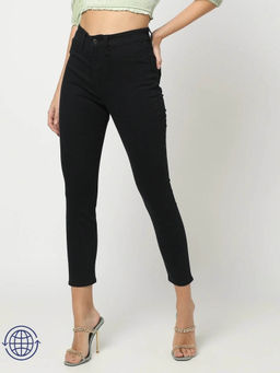 GAP - Women Black High-Rise Skinny Fit Jeans