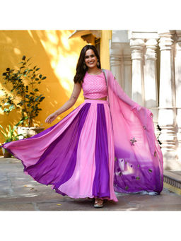 Urbanstree - Payal Lehenga Pink (Set of 3)