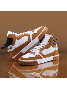 Bacca Bucci - Tan Stalk Classic High Top Streetwear Sneakers for Men