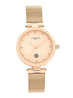 Carlton London - Analog Watch - Rose Gold