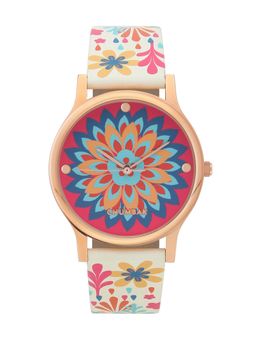 Teal by CHUMBAK - White PU Leather Watch