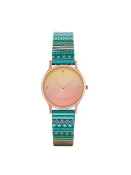 Teal by CHUMBAK - Blue PU Leather Watch