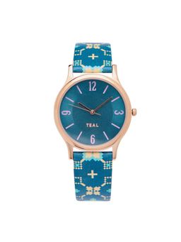 Teal by CHUMBAK - Blue PU Leather Watch