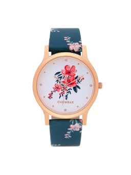 Teal by CHUMBAK - Blue PU Leather Watch