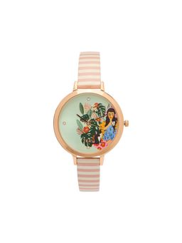 Teal by CHUMBAK - Pink PU Leather Watch and Bracelet (Set of 4)