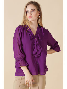 Gipsy - Women Purple Solid Top
