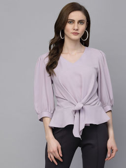 Gipsy - Women Lavender Solid Top