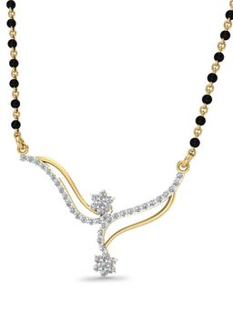 DISHIS - 22k BIS Hallmark Yellow Gold and Diamond Tanmaniya Pendant