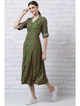 Rangriti - Green Printed Top