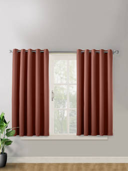 Haus & Kinder - Velvet Blackout Window Curtains (4X5 Feet)