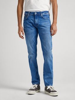 Pepe Jeans - Hatch Blue Mid Rise Straight Leg Jeans