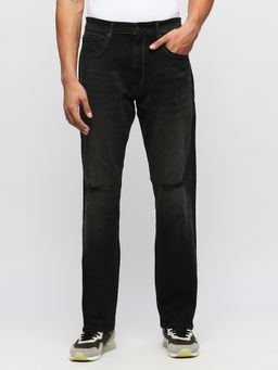 Pepe Jeans - Marvis Black Mid Rise Straight Fit Jeans