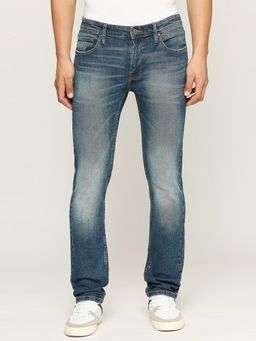 Pepe Jeans - Blue Cash Mid Rise Straight Fit Jeans