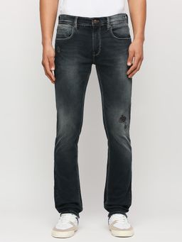 Pepe Jeans - Vapour Black Mid Rise Slim Fit Jeans