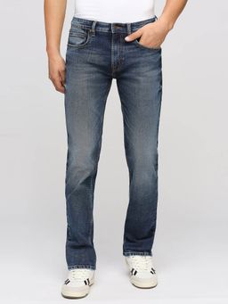 Pepe Jeans - Holborne Dark Blue Mid Rise Straight Fit Jeans