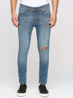 Pepe Jeans - Chinox Ankle Blue Mid Waist Regular Fit Jeans