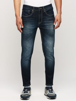 Pepe Jeans - Chinox Dark Blue Mid Rise Ankle Jeans