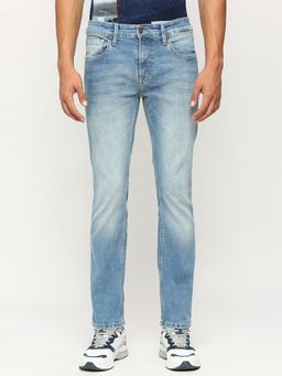 Pepe Jeans - Cash Blue Mid Waist Straight Fit Jeans