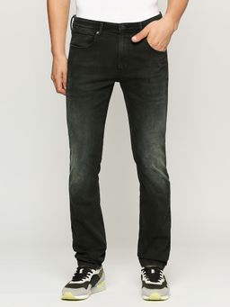 Pepe Jeans - Vapour Black Mid Rise Slim Fit Jeans