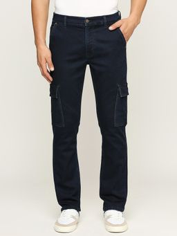 Pepe Jeans - Cargo Blue Mid Rise Straight Fit Jeans