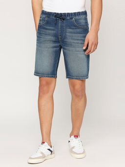 Pepe Jeans - Chinox Blue Mid Waist Regular Fit Shorts