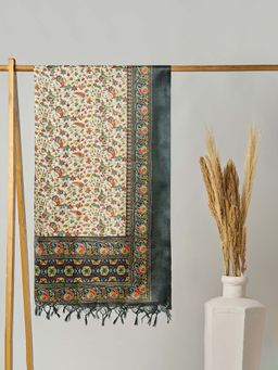 Globus - Floral Silk Tassel Border Dupatta