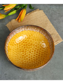 Amalfiee Ceramics - Handmade Swarn Absolute Bowl Set Of 3Pcs ( Serving Bowls & Katories)