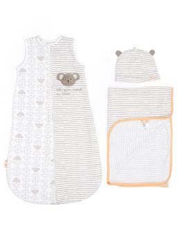Mi Arcus - White Cotton Printed Gift for Kids (Set of 3)