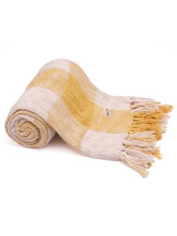 Mi Arcus - Cotton Knitted Warm & Comfortable Sofa Throw - Peach