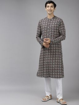 See Designs - Men Multicolor Printed Kurta