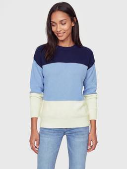 max - Women Multi-Color Colorblock Acrylic Sweater