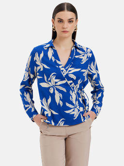 Kazo - Felicia Printed Wrap Top