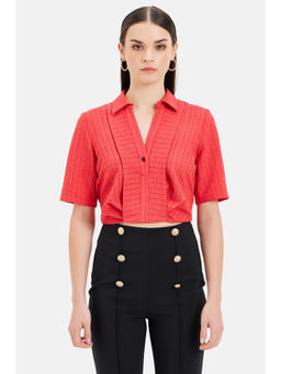 Kazo - Jody Striped Crop Top