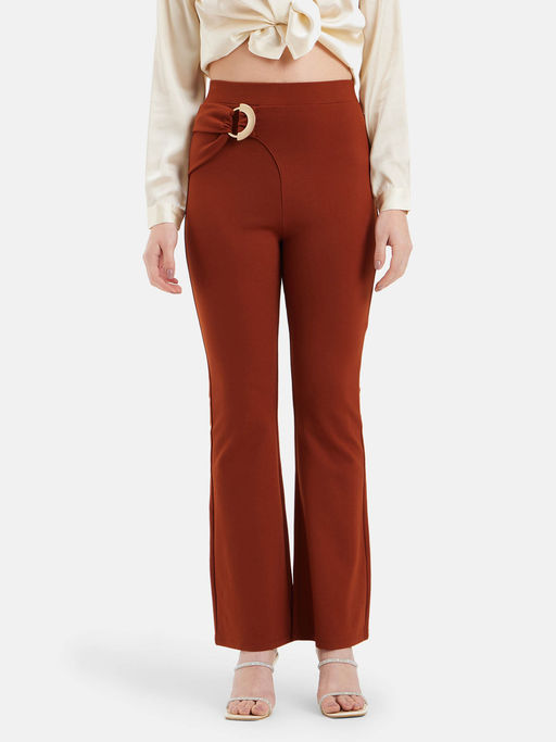 Buy Kazo Courtney Trouser With Gold Buckle Online 1