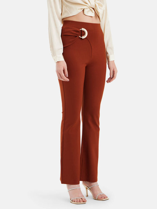Buy Kazo Courtney Trouser With Gold Buckle Online 4