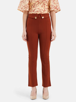 Kazo - Tina Trouser With Turn Up Detail At Waistband