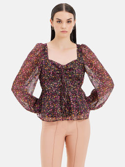 Kazo - Floral Printed Top