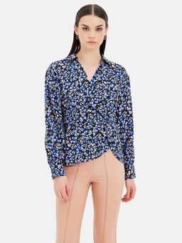 Kazo - Ditsy Printed Wrap Top